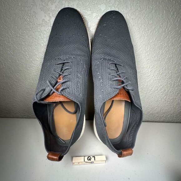 Cole Haan Mens 13 Stitchlite Wingtip Oxford Sneakers Gray C27961 Low Top Brogue main image 6